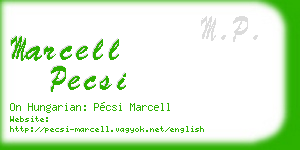 marcell pecsi business card