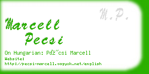 marcell pecsi business card